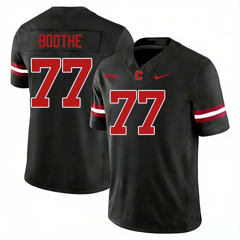 Cornell Big Red #77 Kevin Boothe College Football Jerseys,Uniforms Stitched-Black